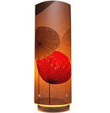Dandelion Clocks Designer Wallpaper Lamp, Red Colour Way - Zamm Lights