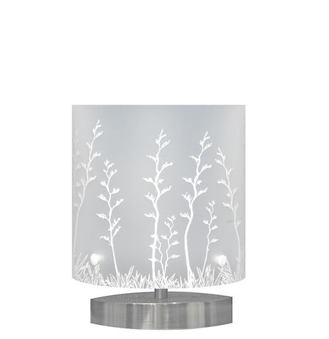 Small Harakeke, NZ Flax Table Lamp, White Silhouette - Zamm Lights